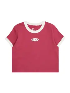 Nike Sportswear Tričko  ružová / biela
