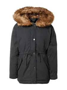 HOLLISTER Zimná parka 'EMEA'  hnedá / čierna