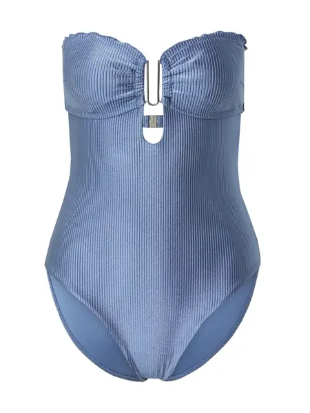 Hunkemöller Jednodielne plavky 'Sardinia'  modrá