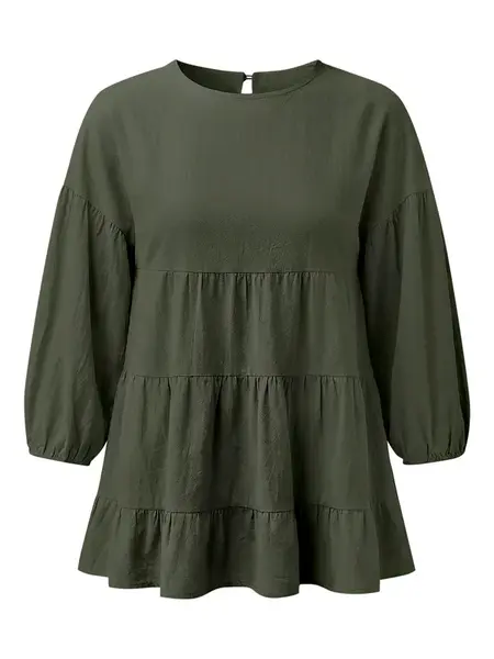 Imily Bela Blúzka  tmavozelená