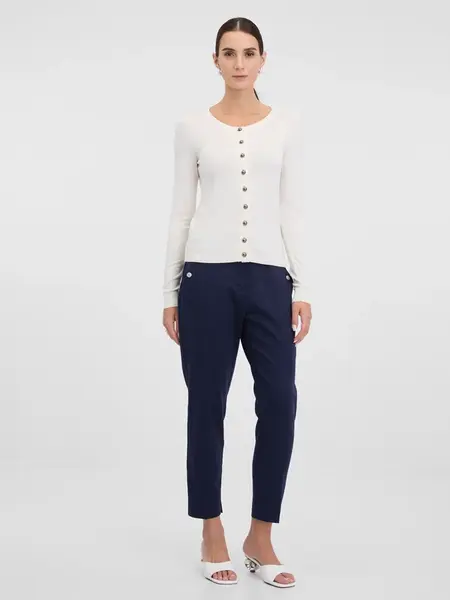 Dark blue women's trousers ORSAY - Women's