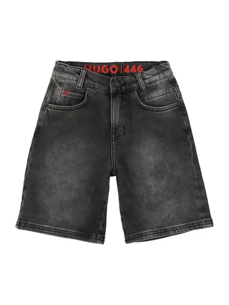 HUGO Džínsy  čierny denim