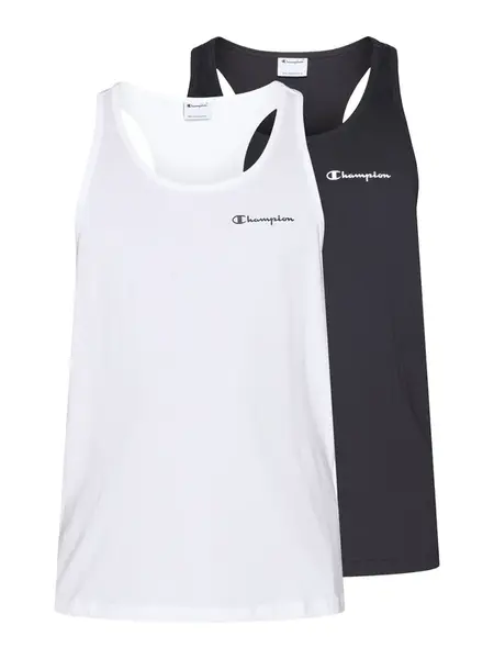 Champion Authentic Athletic Apparel Tričko  čierna / biela