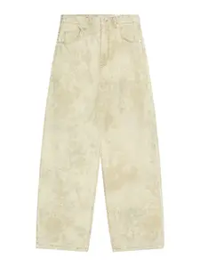 Bershka Džínsy  béžová / kaki