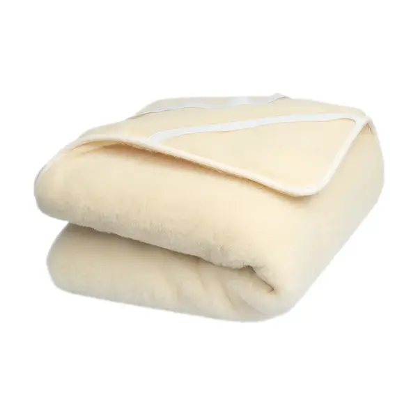 Babička Ovečková Prostěradlo dvouvrstvé z Merino vlny přírodní, 180 x 200 cm