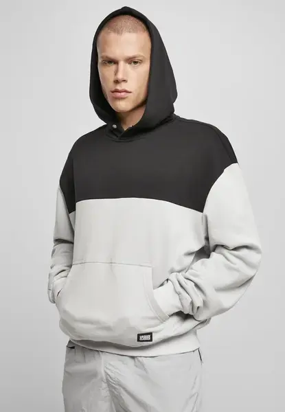 Upper Block Hoody světlá asfaltová/černá
