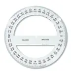 Úhloměr 360/125 transparentní