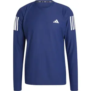 adidas OWN THE RUN LONG SLEEVE LONG TOP Pánské běžecké triko, tmavě modrá, velikost
