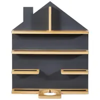 Ben'n'jen NÁSTĚNNÝ REGÁL, borovice, šedá, přírodní barvy, 50/60/15 cm