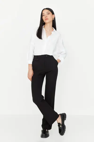 Dámske nohavice Trendyol High Waist