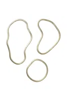 Podložka na horké nádobí ferm LIVING Pond Trivets 3-pack žlutá barva