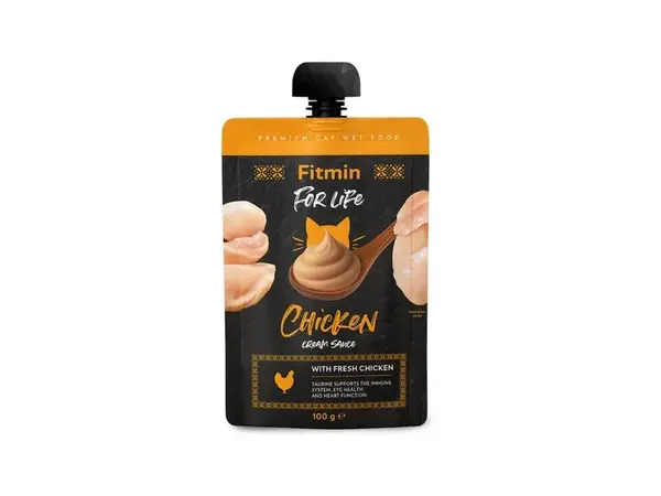 Fitmin Cat For Life krémová kapsička Chicken 100g