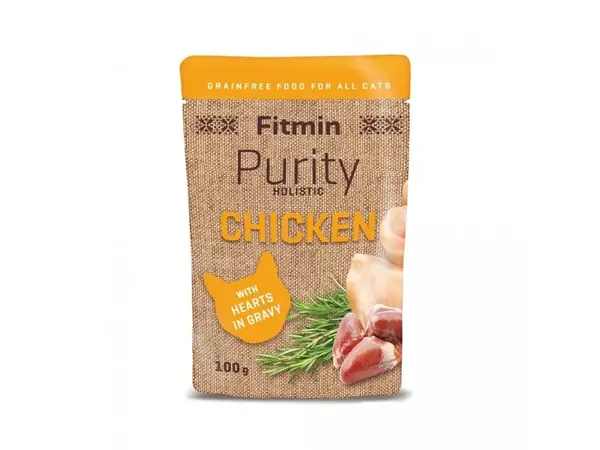 Fitmin Cat Purity kapsička Chicken with hearts 100 g | Kapsička pre mačky