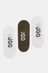 Ponožky HUGO 3P SL LOGO CC 3-pack pánské, zelená barva, 50541589