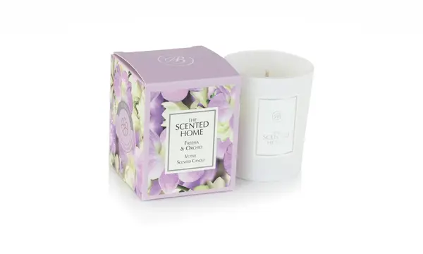 Vonná sviečka THE SCENTED HOME - FREESIA & ORCHID 70g
