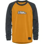 Horsefeathers SPIKE LS YOUTH Chlapčenský cyklistický dres, hnedá, veľkosť