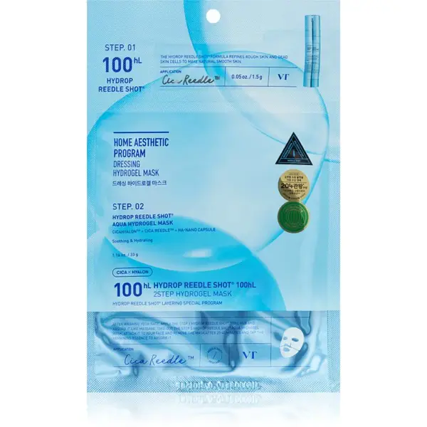 VT Cosmetics Hydrop Reedle Shot 100 2Step Hydrogel Mask intenzívna hydrogélová maska s hydratačným účinkom 34.5 g