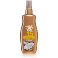Avon Care Sun + Bronze ochranný suchý olej na opaľovanie SPF 15 150 ml