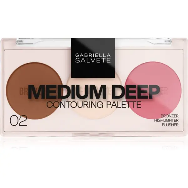 Gabriella Salvete Contouring Palette konturovací paletka odstín 02 Medium Deep 9 g