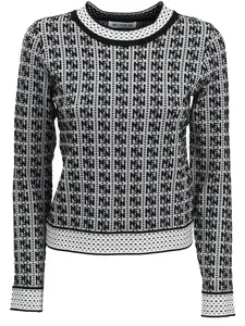 Influencer Sveter  čierna / biela