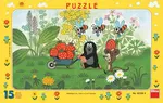 Puzzle Krtek na výletě 15 dílků deskové