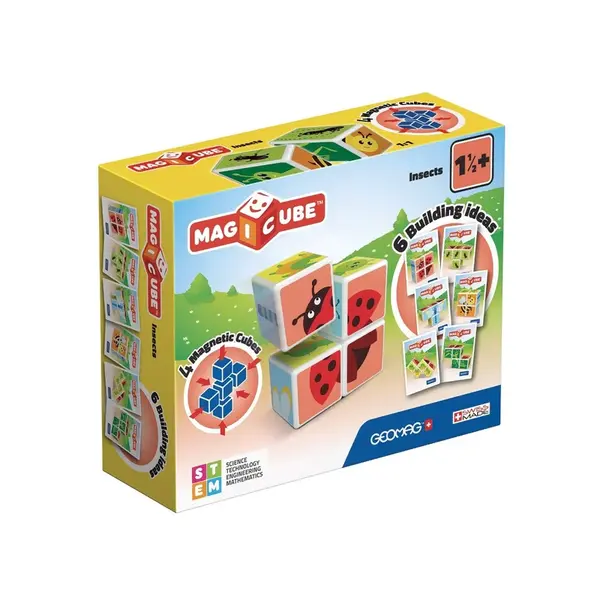 Geomag Magicube Hmyz magnetická stavebnice 4 dílky