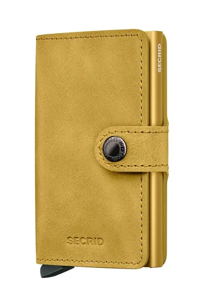 Kožená peněženka Secrid žlutá barva, MV-Yellow