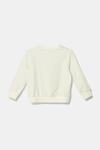 Dětská mikina Pinko béžová barva, s potiskem, KFFE008.C.FE011