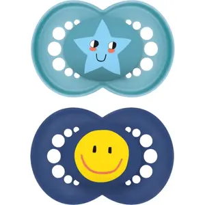 MAM Original 6+ months dudlík Turquoise/ Dark Blue 2 ks