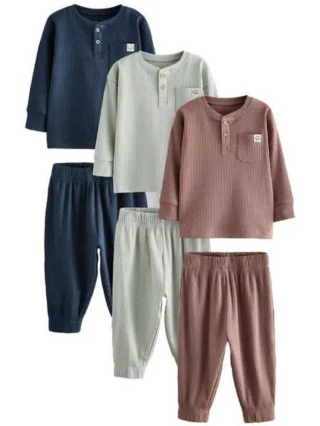 Next Set  námornícka modrá / hnedá / zelená