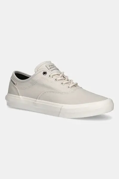 Tenisky Tommy Hilfiger TH HI VULC LOW OXFORD TWILL