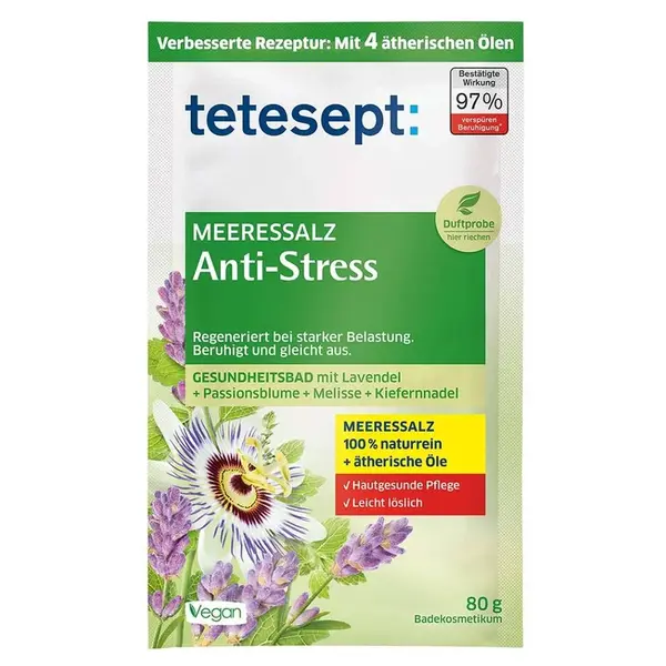 TETESEPT Morská soľ do kúpeľa Protistresová 80 g