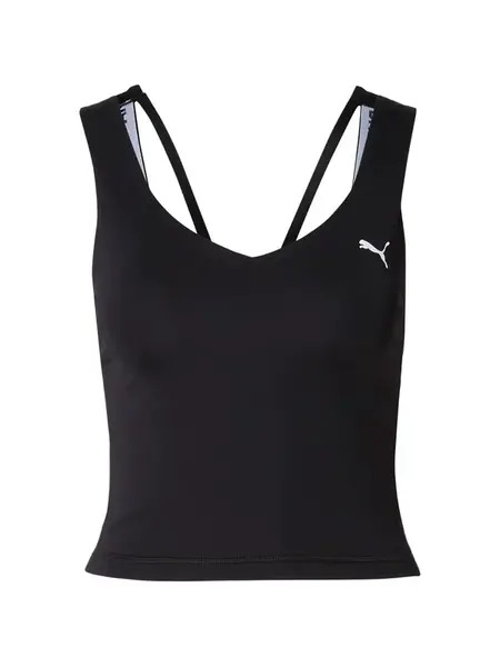 PUMA Športový top 'Strong'  čierna / biela