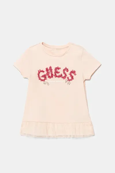 Dětské tričko Guess béžová barva, K5GI21 K6YW4