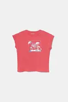 Dětské tričko Guess růžová barva, J5GI28 K6YW4