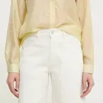 Džínové šortky Answear.LAB dámské, béžová barva, hladké, high waist
