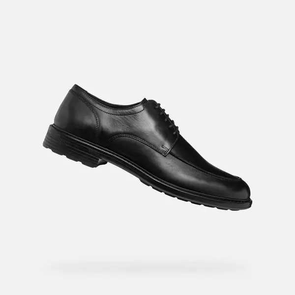 Čierne pánske formálne topánky Geox Walk Pleasure