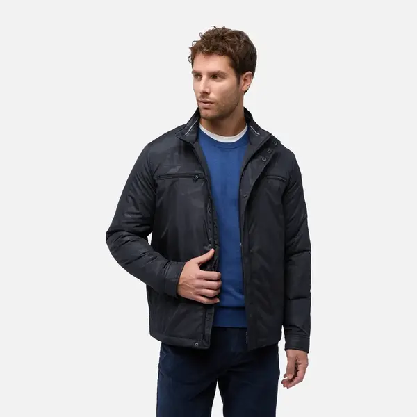 Men's Dark Grey Jacket Geox Jharrod - Mens