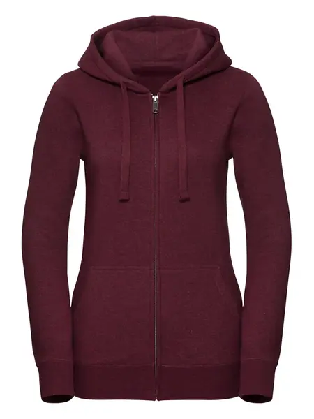 Women's Authentic Melange Zipped Hooded Sweat Russell