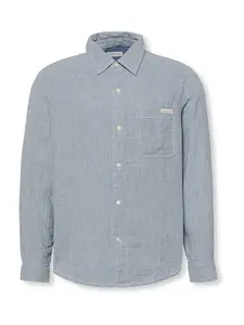 Calvin Klein Jeans Košeľa  dymovo modrá / biela