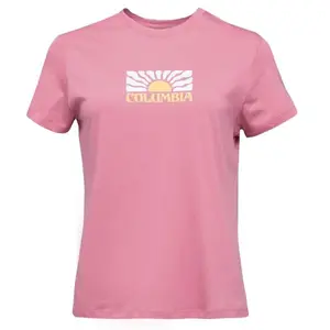 Columbia RUBY SPRINGS GRAPHIC FITTED SS Dámské tričko, růžová, velikost