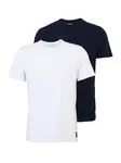 Emporio Armani Tričko  námornícka modrá / biela