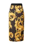 Versace Jeans Couture Sukňa  čokoládová / žltá / karí / čierna