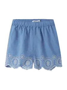 NAME IT Nohavice 'NMFFerma'  modrá denim / šedobiela