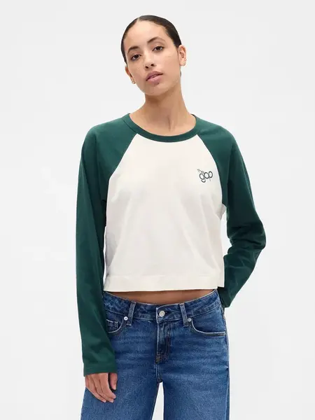 GAP dámske crop tričko s logom