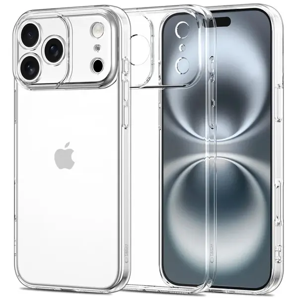 Tech-Protect Flexair iPhone 17 Pro Max, průhledný