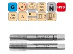 NÁSTROJE CZ Závitník sadový G1/4" I+III SADA A HSS DIN 5157
