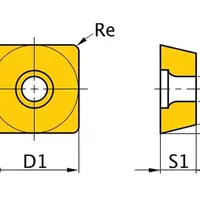 OPTIMUM Břitové destičky S/90°, 5 ks