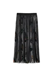 Desigual Sukňa  azúrová / červená / čierna / biela