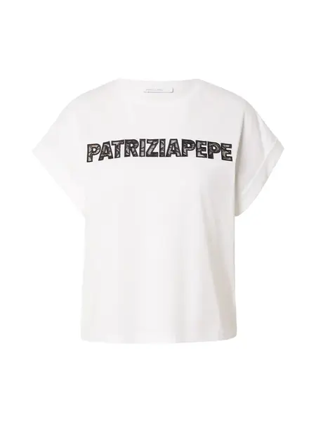 PATRIZIA PEPE Tričko  čierna / biela